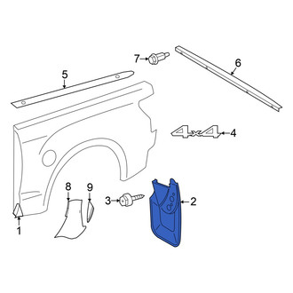 Toyota OE - Rear Left Mud Flap