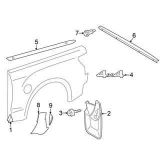 Toyota OE - Pick Up Box - Exterior Trim