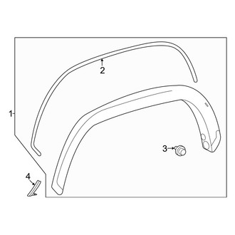 Toyota OE - Pick Up Box - Exterior Moldings (5 Foot Box without Body Color Moldings)