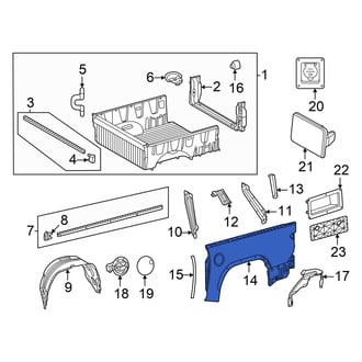 Toyota OE - Rear Right Truck Bed Panel
