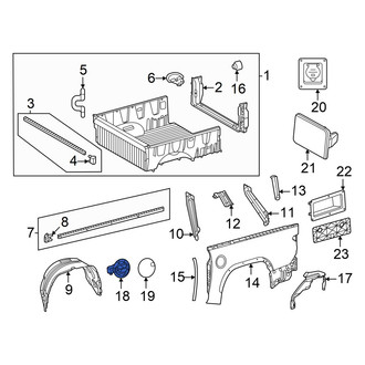 Toyota OE - Rear Fuel Filler Housing