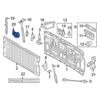 Toyota OE - Rear Left Tailgate Latch