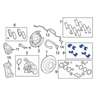 Toyota OE - Rear Disc Brake Pad Set