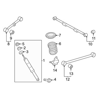 Toyota OE - Rear Suspension - Suspension Components (Coil Spring Suspensnsion)