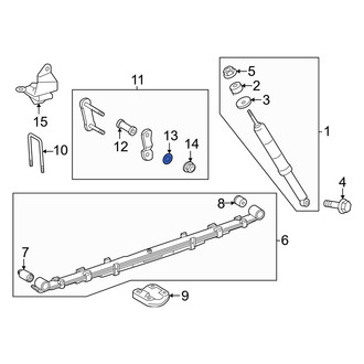 Toyota OE - Leaf Spring Shackle Washer