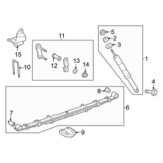 Toyota OE - Rear Suspension - Suspension Components (Leaf Spring Suspensnsion)