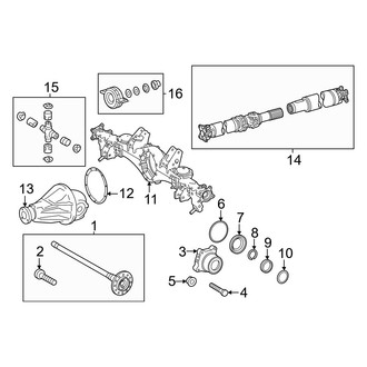 Toyota OE - Rear Suspension - Axle & Differential (Limited / SR / SR5 / Trailhunter / TRD Off-Road / TRD PreRunner / TRD Pro / TRD Sport)