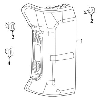 Toyota OE - Rear Lamps - Combination Lamps (W/O Sequential Turn Signals)