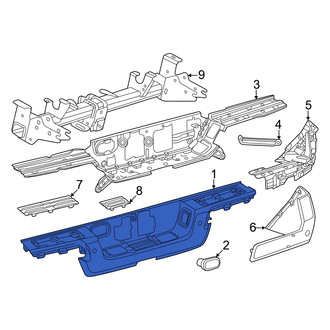 Toyota OE - Rear Bumper Face Bar