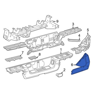 Toyota OE - Rear Right Bumper Corner Cover