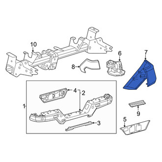 Toyota OE - Rear Right Bumper Corner Cover