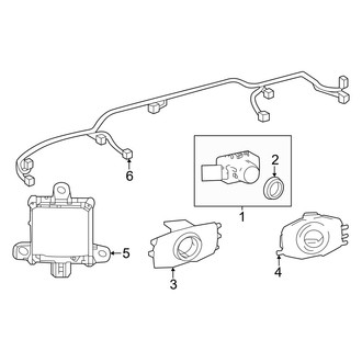 Toyota OE - Rear Bumper - Electrical Components