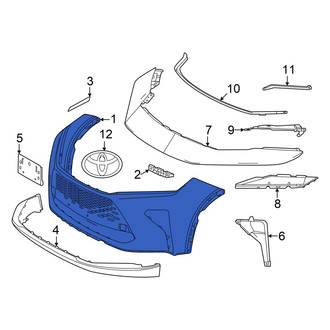 Toyota OE - Front Bumper Cover