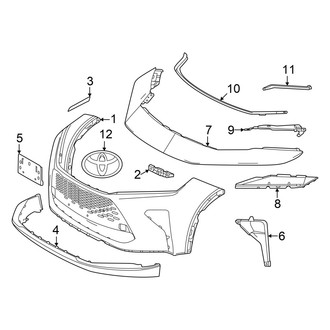 Toyota OE - Front Bumper & Grille - Bumper & Components (Bumper & Components)