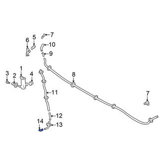 Toyota OE - Front Headlight Washer Hose Connector
