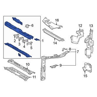 Toyota OE - Front Upper Radiator Support Tie Bar