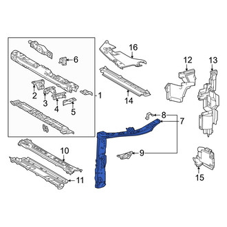 Toyota OE - Front Left Radiator Support Panel