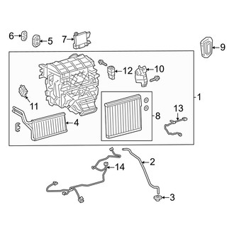 Toyota OE - Air Conditioner & Heater - Evaporator & Heater Components