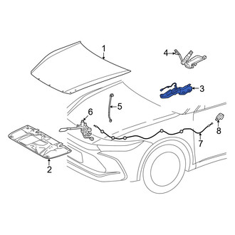Toyota OE - Front Left Hood Hinge