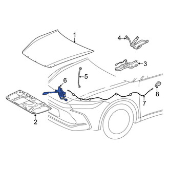 Toyota OE - Front Hood Latch