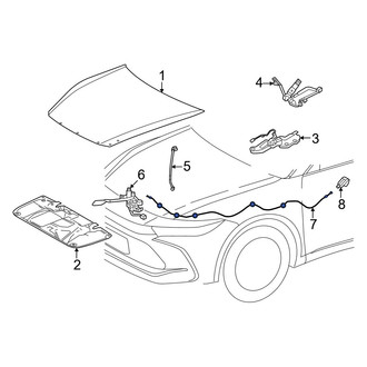 Toyota OE - Front Hood Release Cable
