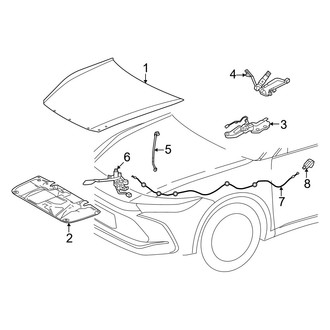 Toyota OE - Hood & Components