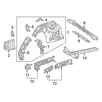 Toyota OE - Fender - Structural Components & Rails
