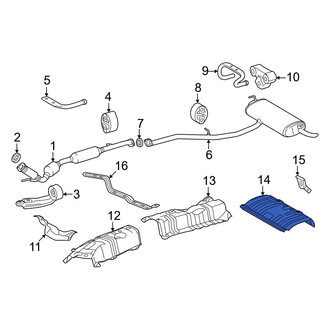 Toyota OE - Rear Floor Pan Heat Shield