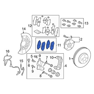 Toyota OE - Front Disc Brake Pad Set