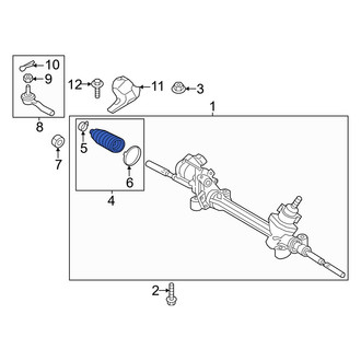Toyota OE - Rack and Pinion Bellows