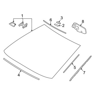 Toyota OE - Windshield - Glass