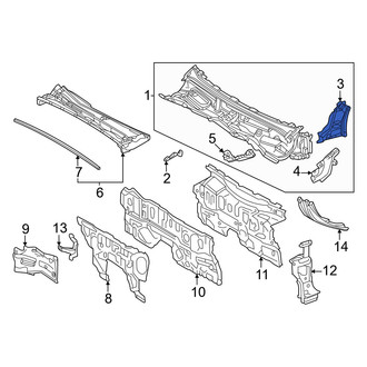 Toyota OE - Right Upper Inner Body A-Pillar