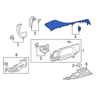 Toyota OE - Left Upper Inner Instrument Panel Trim Panel