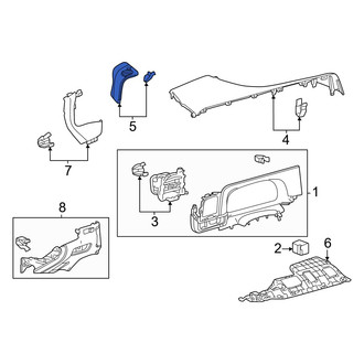 Toyota OE - Left Dashboard Air Vent Trim