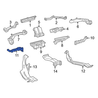 Toyota OE - Front Left Lower Instrument Panel Air Duct