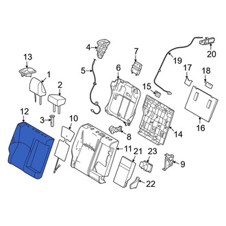 Toyota OE - Rear Right Seat Back Cushion Cover