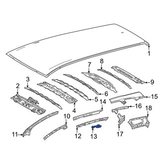 Toyota OE - Right Roof Side Rail Bracket