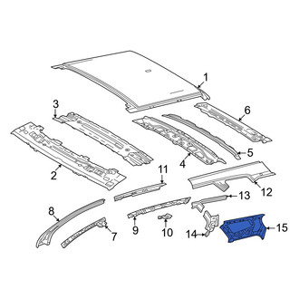 Toyota OE - Rear Left Upper Inner Quarter Panel