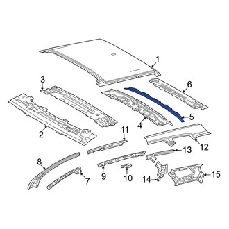 Toyota OE - Rear Roof Bow