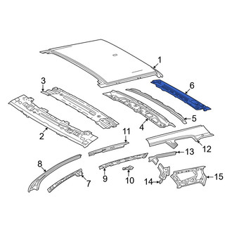 Toyota OE - Rear Roof Header Panel