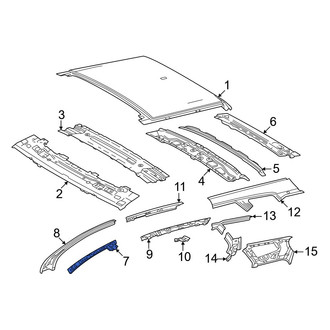 Toyota OE - Front Left Inner Roof Side Rail