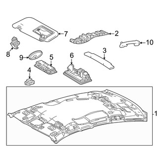 Toyota OE - Roof - Interior Trim (W/O Panoramic Roof), (XLE)