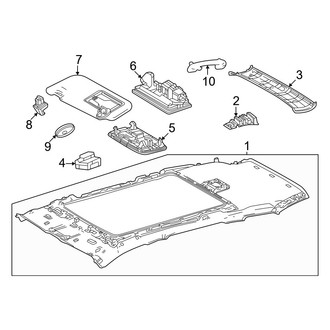 Toyota OE - Roof - Interior Trim (With Panoramic Roof), (Limited)