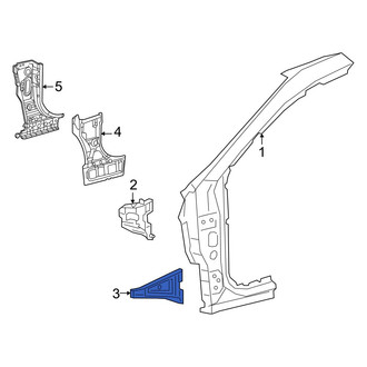 Toyota OE - Left Lower Body A-Pillar Reinforcement