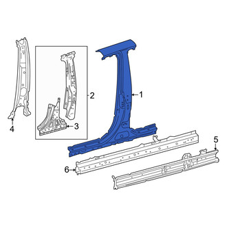 Toyota OE - Left Body B-Pillar and Rocker Panel