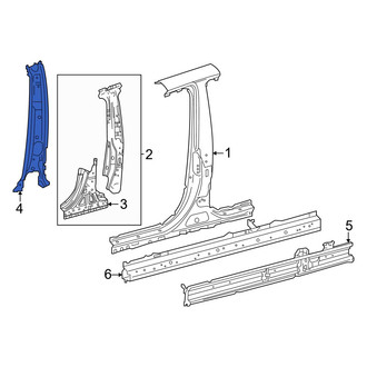 Toyota OE - Left Inner Body B-Pillar