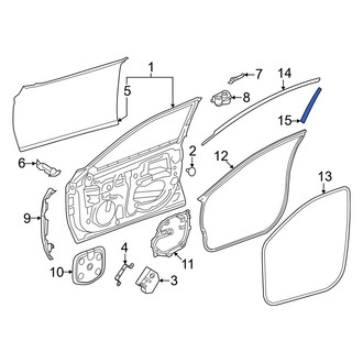Toyota OE - Front Left Lower Black Out Tape