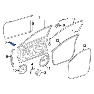 Toyota OE - Left Door Interior Trim Panel Insulator