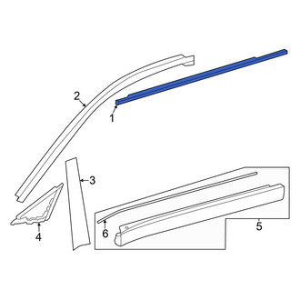 Toyota OE - Front Left Door Belt Molding