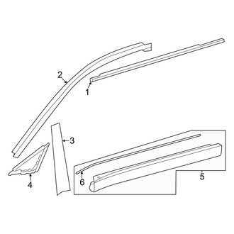 Toyota OE - Front Door - Exterior Trim